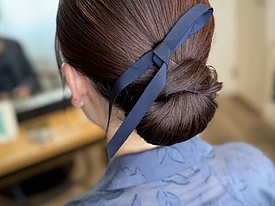 シンプルなヘアセットのイメージ