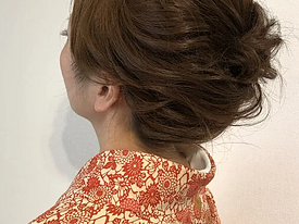 着物着付け＋ふんわりヘアのイメージ