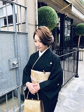 留袖着付け➕和装ヘアセット（和髪）のイメージ